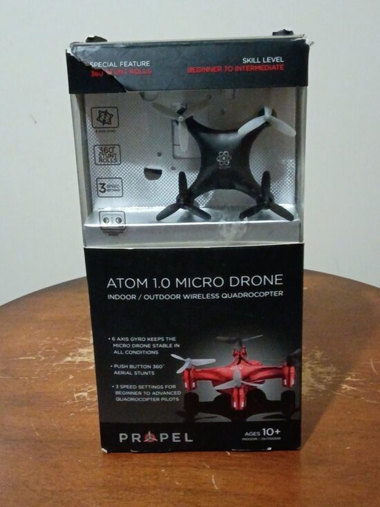 Propel Other - New Atom 1.0 Remote Control Micro Drone Indoor / Outdoor Wireless Quadrocotper